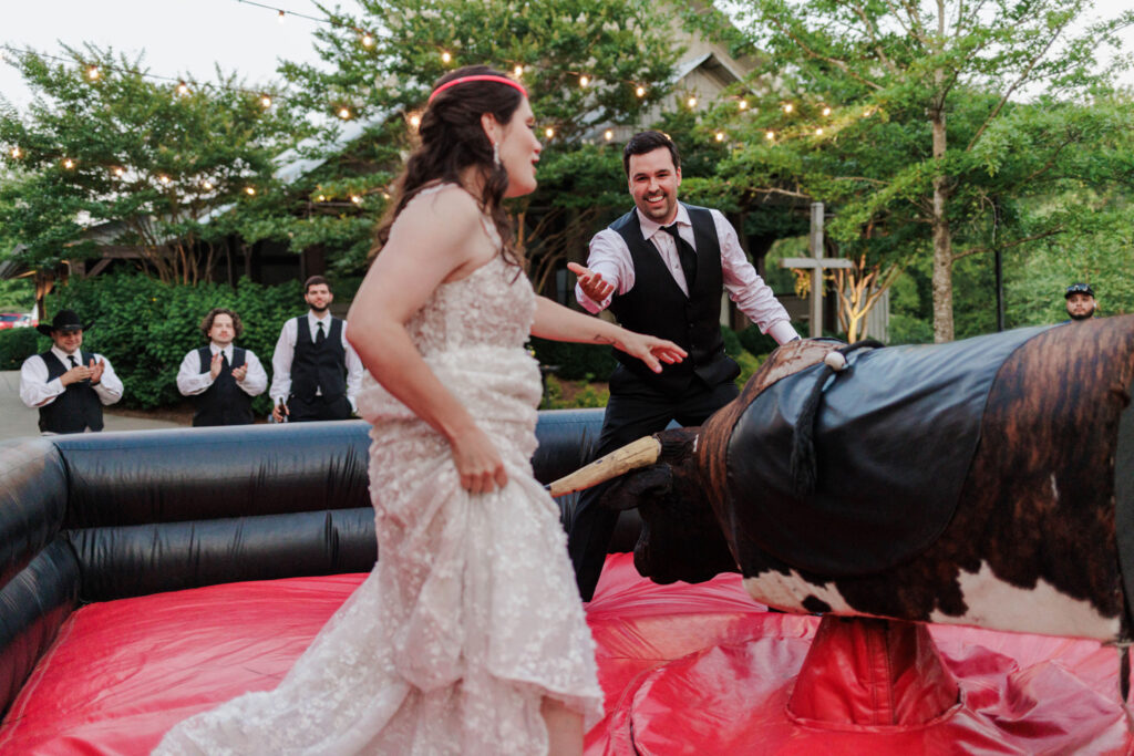 mechanical bull for weddings