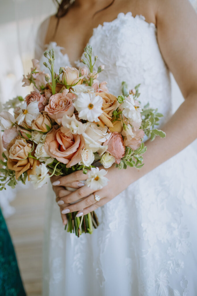 soft pastel wedding bouquet