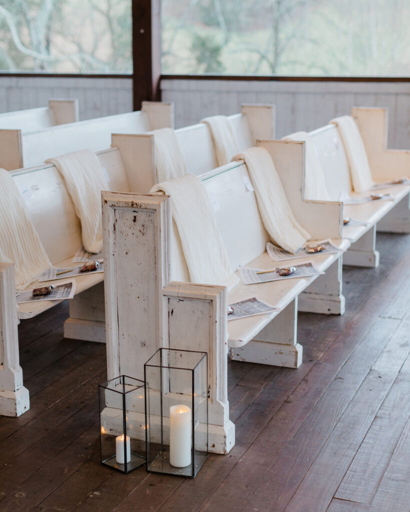 Ceremony Aisle Decor Ideas - Black Rimmed Square Candle Holders