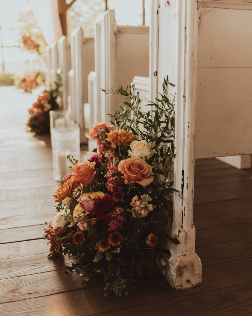 Moody Fall Wedding Florals
