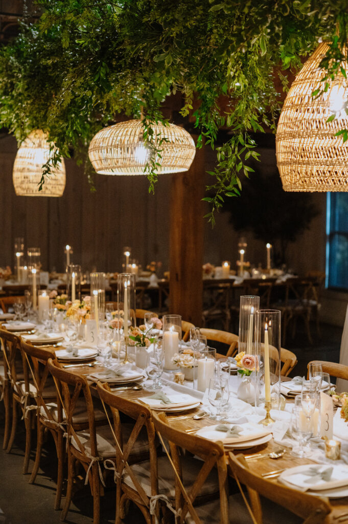 hanging greenery wedding decor