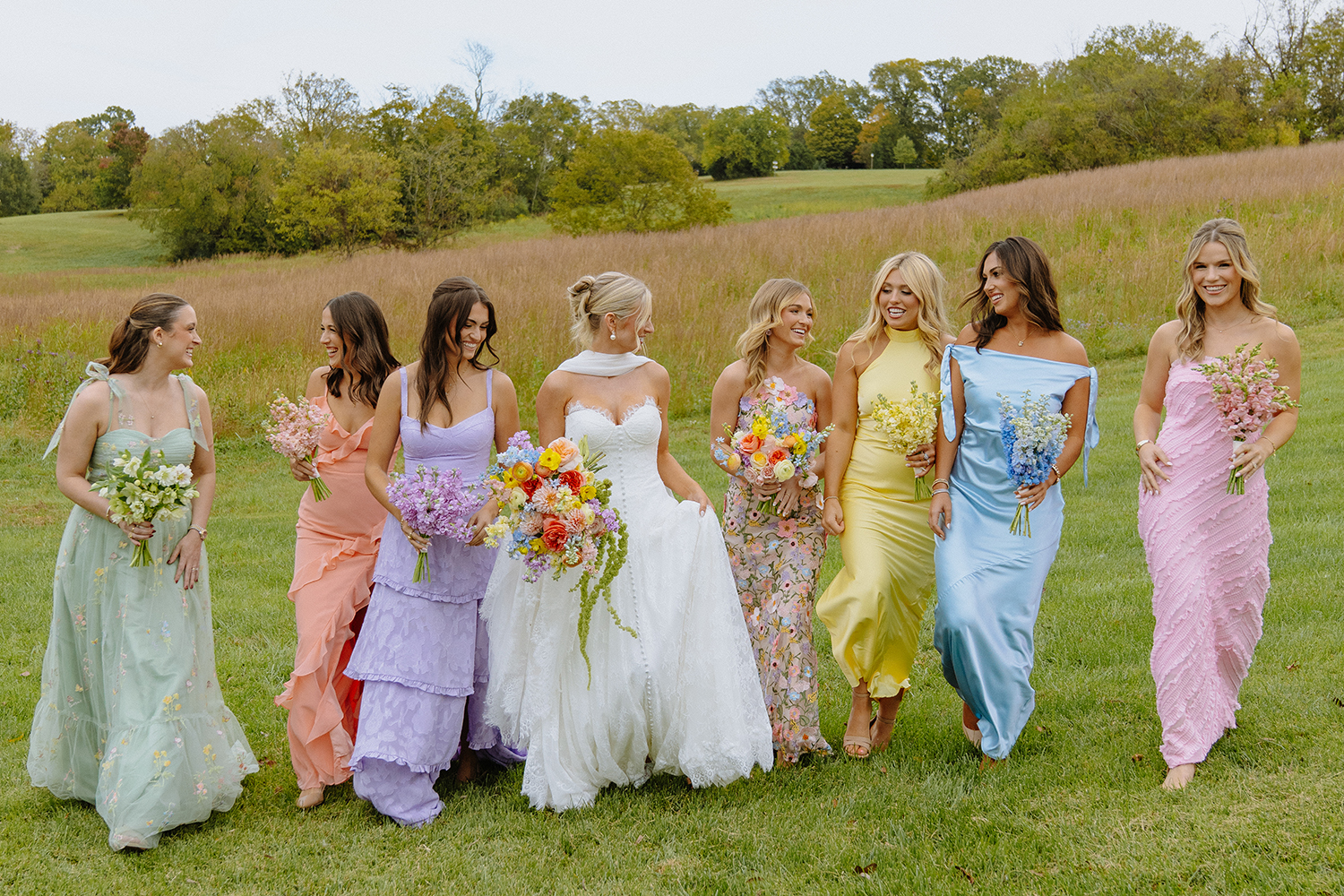 Mismatched Bridesmaids