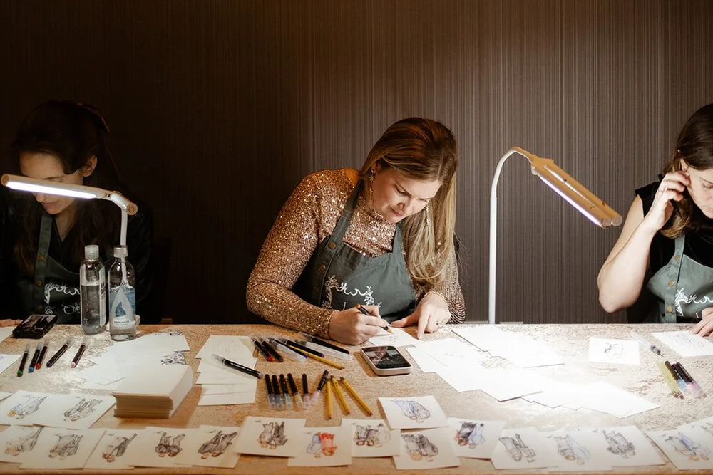 Live Wedding Painter: Lauren O'Brien Art