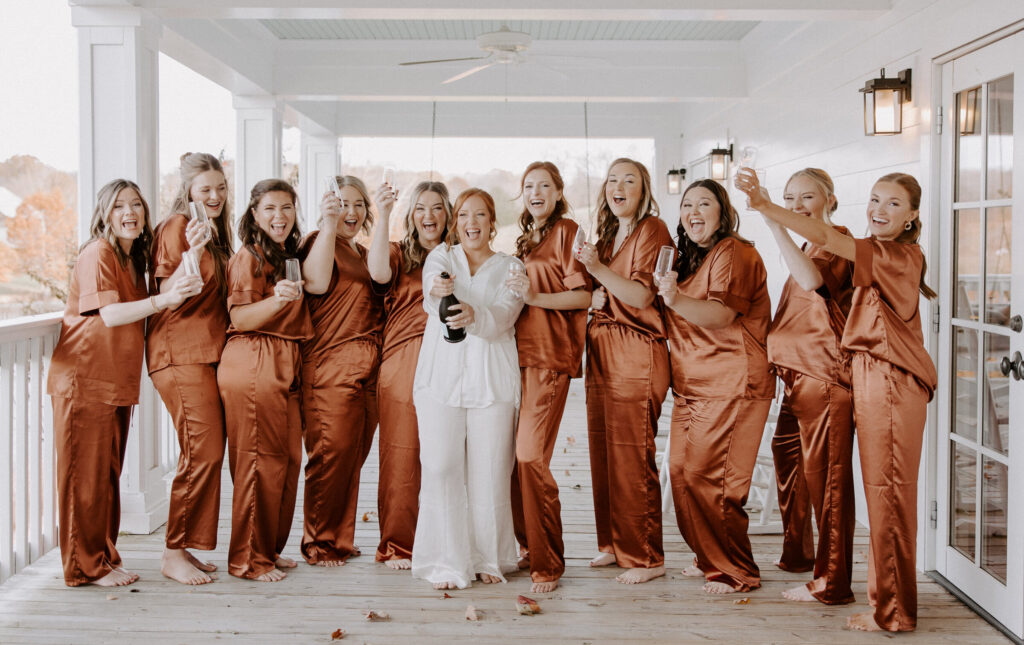 bridesmaid getting ready ideas