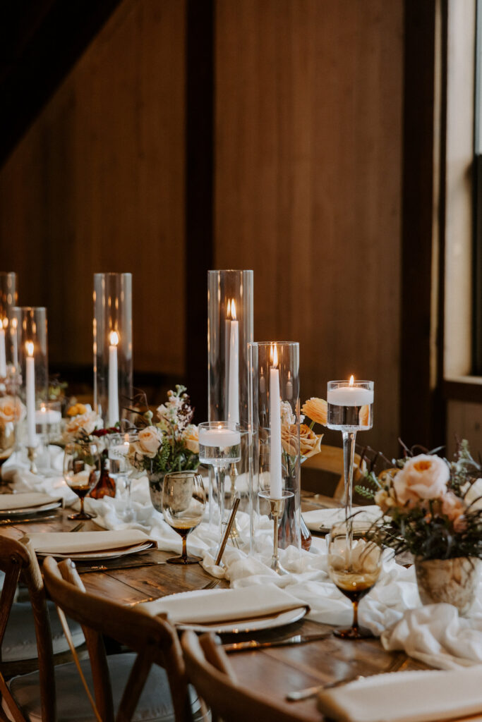 fall colors wedding decor