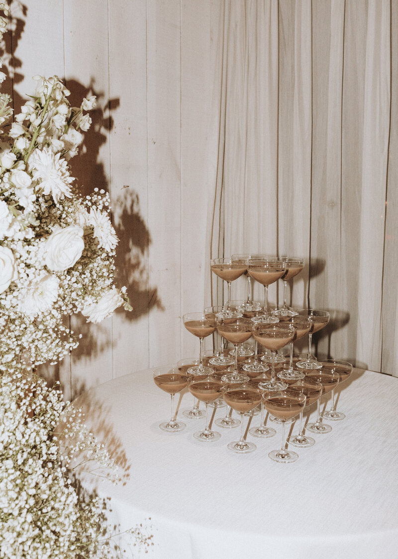 Martini Tower for wedding